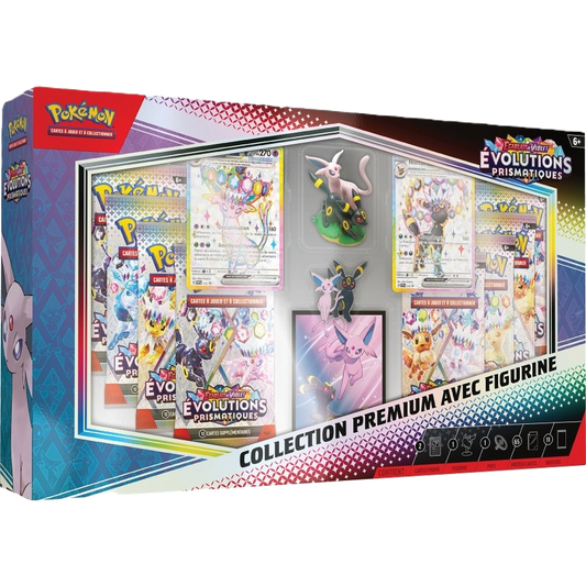 Pokémon - Coffret Premium avec Figurine Écarlate et Violet Évolutions Prismatiques