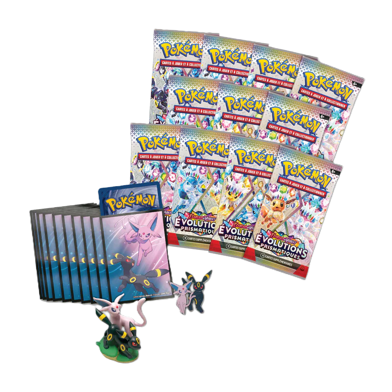 Pokémon - Coffret Premium avec Figurine Écarlate et Violet Évolutions Prismatiques